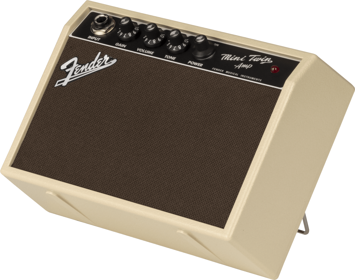 レトロブルーの-Fender ミニアンプ Mini '65 Twin-Amp? - am